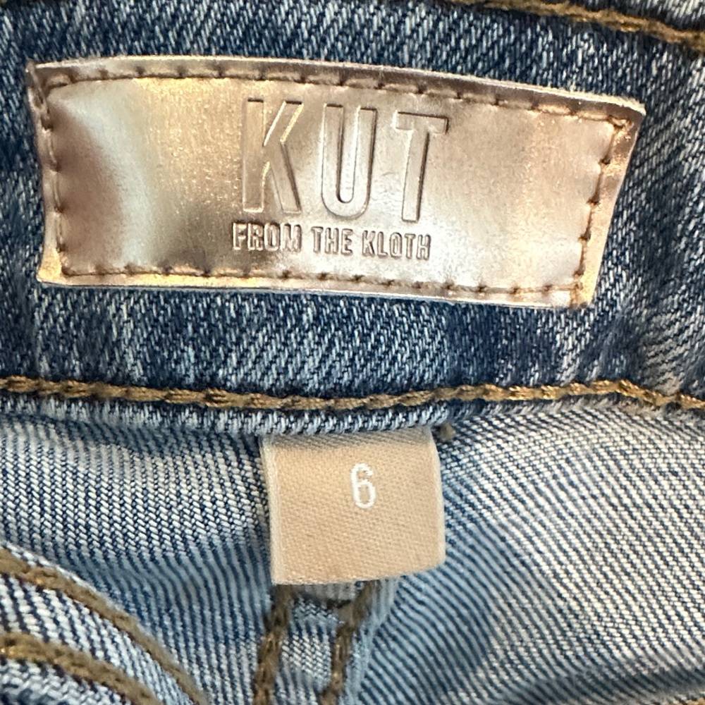 KUT from the Kloth Meg Fab-Ab High Rise Wide Leg Roll-Up Jeans - Picture 4 of 4